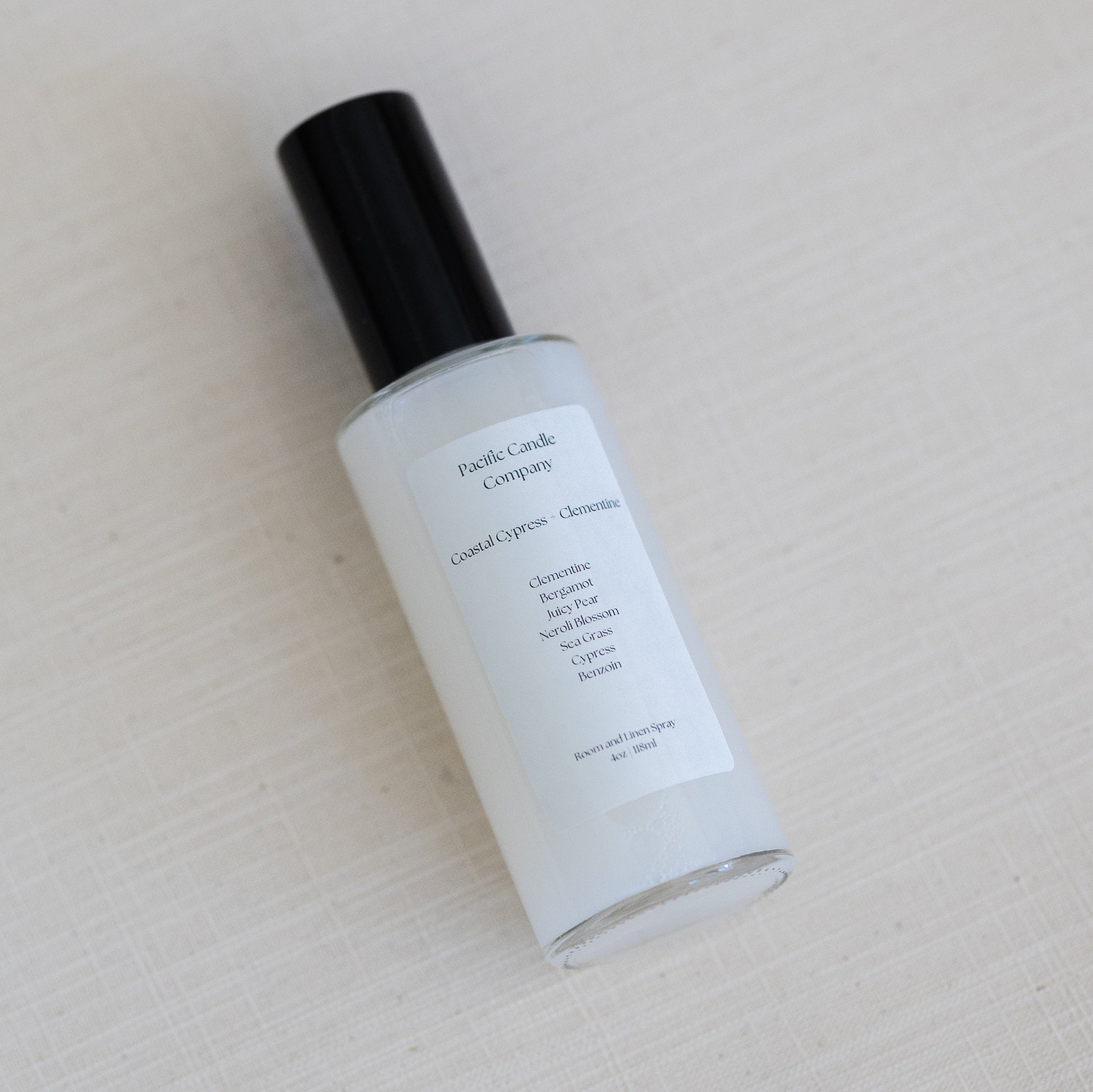 An eco-friendly room spray in a sleek amber glass bottle, made with clean, phthalate-free ingredients to refresh any space with a luxurious scent. Perfect for quickly creating a calming or uplifting atmosphere. Scent: XX.
