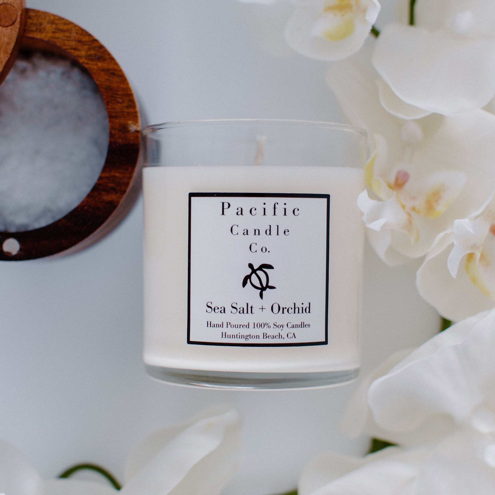 Sea Salt + Orchid - Soy Candle